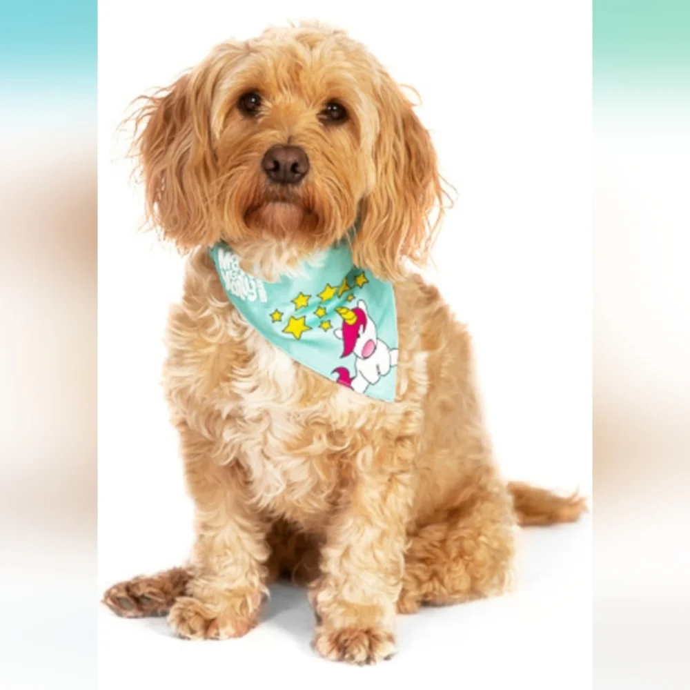 Max & Molly 2-in-1 Reversible Pattern Pet Bandana for Collars Set Of 3 Size NWOT